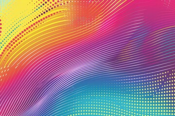 Obraz premium grainy pop art gradient background graphics, neon rainbow color