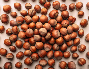 Obraz premium Fresh a lots Hazelnuts or kacang hazelnuts