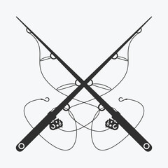 Fishing Monogram Fishing Logo Vector Art Fishing Rod