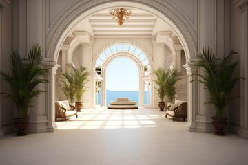 Spectacular Interior Design of a Luxurious Mansion Overlooking the Ocean at Golden Hour