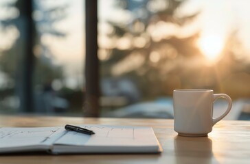 Morning Coffee and Blueprints