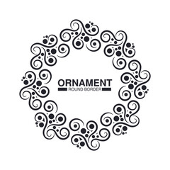 decorative circle lines border background