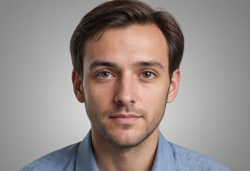 Fototapeta premium Portrait view of a regular Mathematician , candid, social media, avatar image, plain solid background