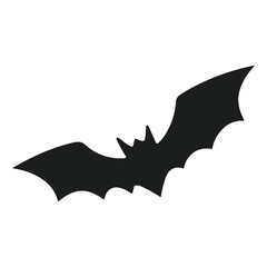 Mysterious bat vector silhouette for eerie Halloween vibes