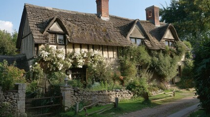 Write about the architectural heritage preservation efforts in safeguarding a medieval house in the UK. Describe timber-framed structures, wattle
