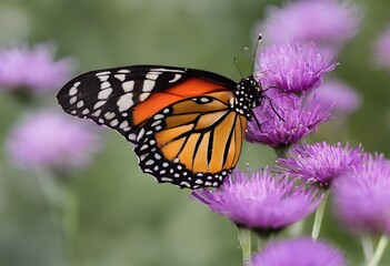 Fototapeta premium A Butterfly on a flower