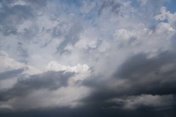  Dark sky with stormy clouds. Dramatic sky rain,Dark clouds before a thunder-storm.