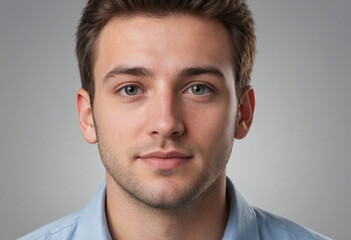 Portrait view of a regular Cost Estimator , candid, social media, avatar image, plain solid background