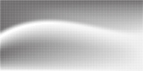 Abstract halftone wave dotted background. Halftone grunge pattern with squares. Vector halftone modern pop art twisted texture for poster, cover, business card, postcard, art label layout,