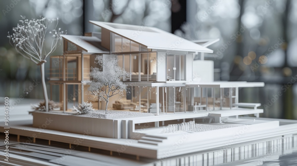 Poster write about the integration of 3d printing technology with traditional craftsmanship in building a b