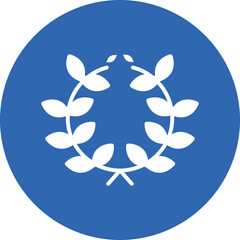 Wreath glyph circle icon