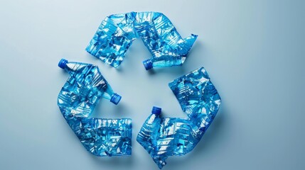 Recycling Concept with Plastic Bottles