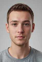 Naklejka premium Portrait view of a regular Kohen , candid, social media, avatar image, plain solid background