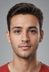 Fototapeta premium Portrait view of a regular Granthi , candid, social media, avatar image, plain solid background