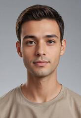 Obraz premium Portrait view of a regular Granthi , candid, social media, avatar image, plain solid background