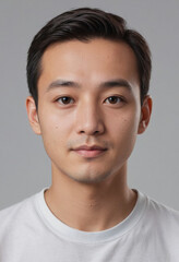 Fototapeta premium Portrait view of a regular Daoshi , candid, social media, avatar image, plain solid background