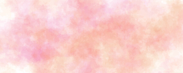 Pink sky with white clouds. valentine's day sweet dream background love and happiness
