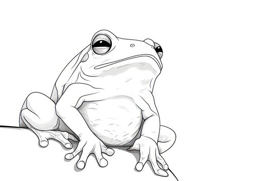 Frog drawing art illustrated