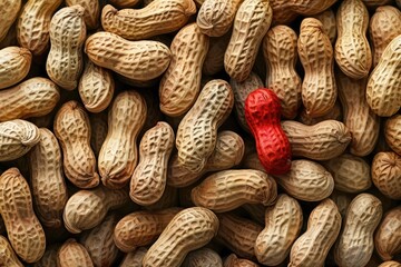 Bag of Peanuts Spilling onto Surface