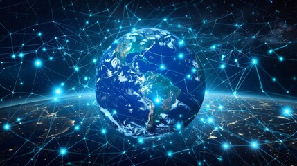 Obraz premium Global Network Connections