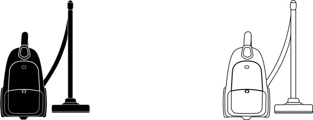 Vacuum cleaner icon vector. Dry concept.. Isolated cleaning symbol.