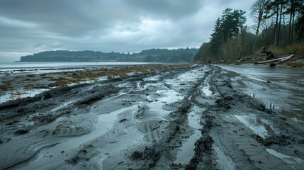 Muddy Coastal Landscape