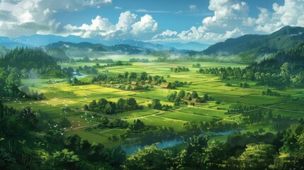 Cultural Landscape: A region that integrates both cultural heritage and natural resources, illustrating the influence of human activities on the physical environment and its historical significance.
