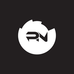 PN Letter Initial Logo Design Template Vector Illustration