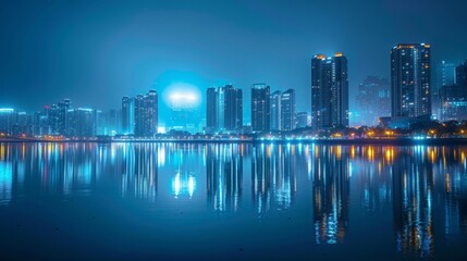 Fototapeta premium Cityscape at Night