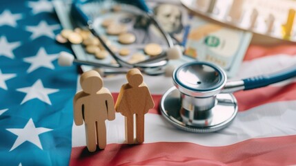 Concept of medical family insurance.