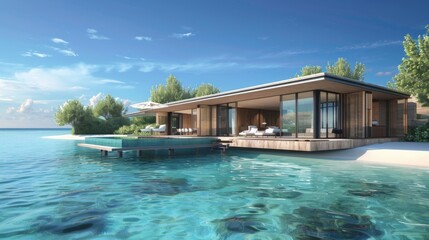 Luxury Overwater Bungalow in Tropical Paradise