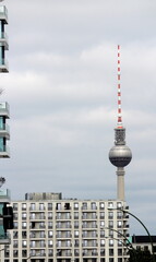 2018.06.12 Berlin, evocative image of the television tower, 
the tallest building in all of Germany