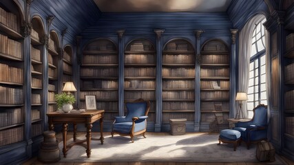Interior design of Library