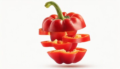 red bell peppers sliced