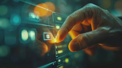 High-Tech Touch Screen Interface