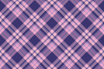 Tartan plaid background, diagonal check seamless pattern. Vector fabric texture for textile print, wrapping paper, gift card, wallpaper.