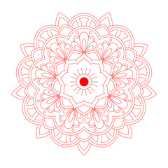 Beautiful Floral Mandala design, Creative ornamental decorative element in circle shape.
black vector mandala circles