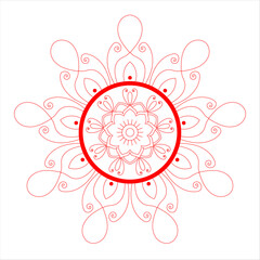 Beautiful Floral Mandala design, Creative ornamental decorative element in circle shape.
black vector mandala circles
