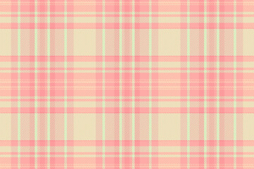 Backdrop vector plaid check, household fabric texture background. Tone seamless textile pattern tartan in light and red colors.