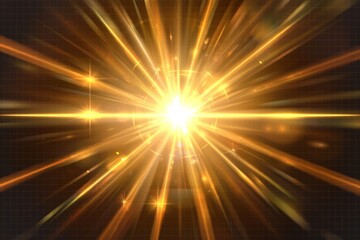 Transparent sunlight with special lens flare effect