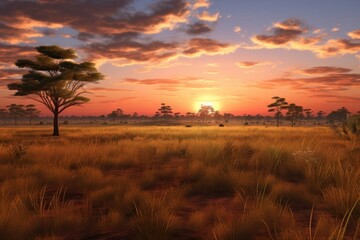 Savannas landscape grassland outdoors.