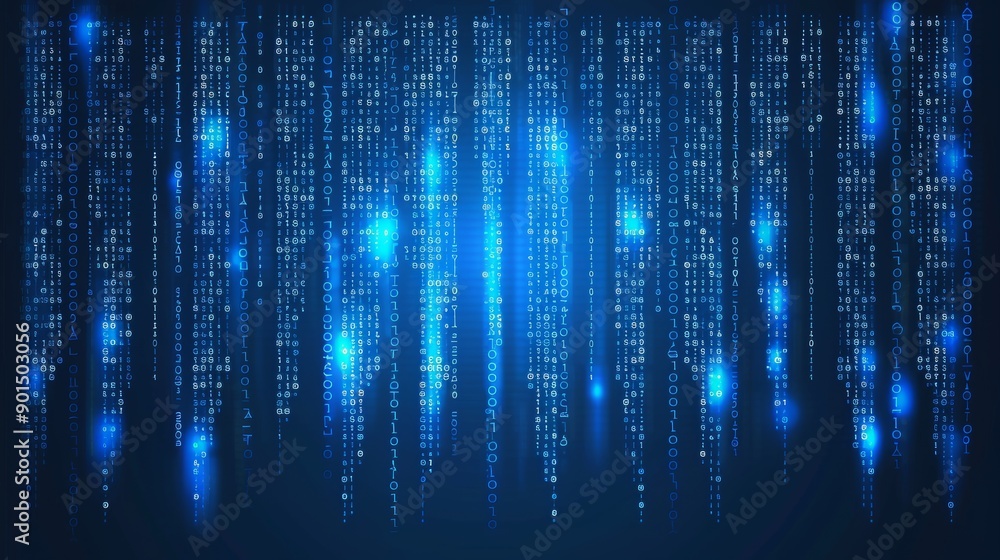 Poster abstract technology background of software developers and script writers