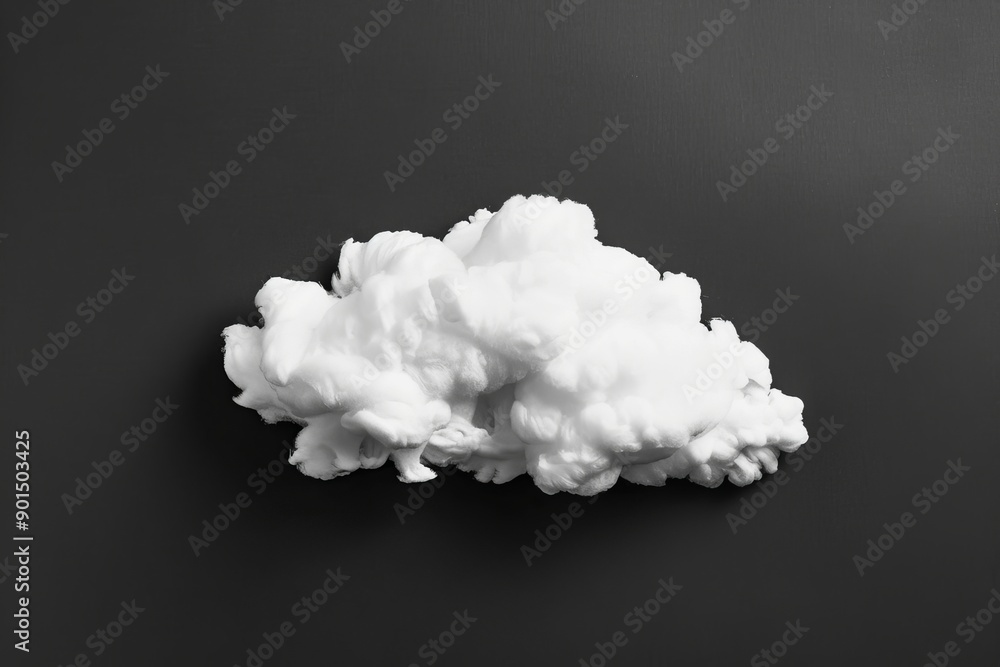 Poster the white cloud object is suitable for use as a background for a nature design.