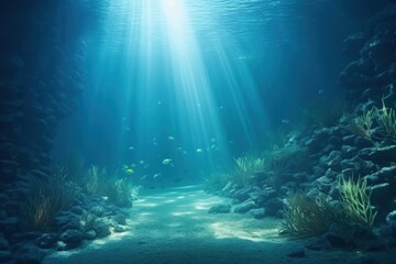 Fototapeta premium Underwater outdoors nature sea.