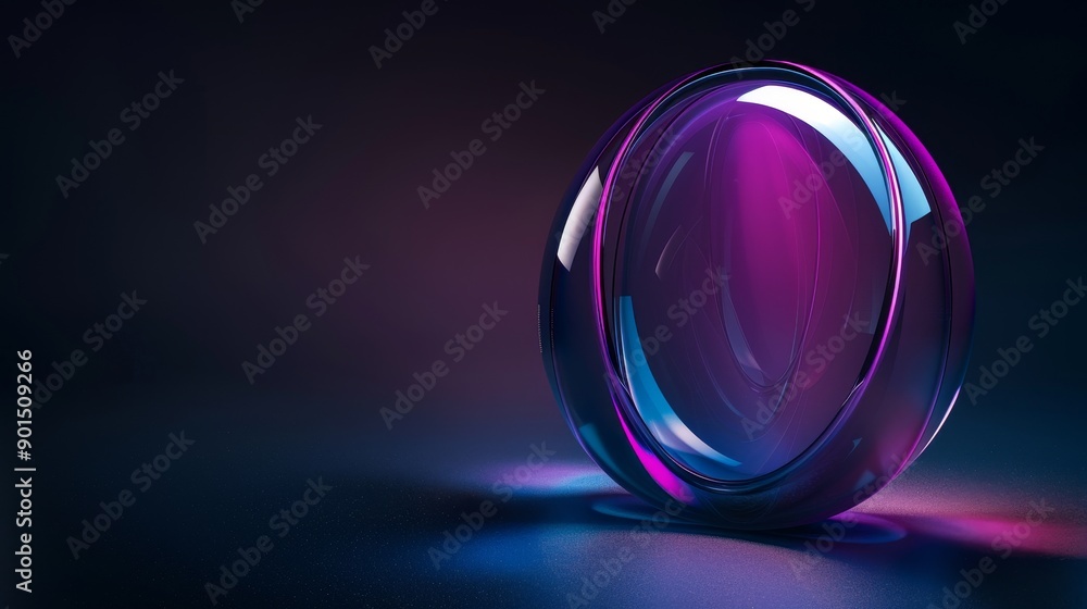 Poster here we have y2k chrome hologram glossy element. an abstract chrome metal render. a shiny holo light