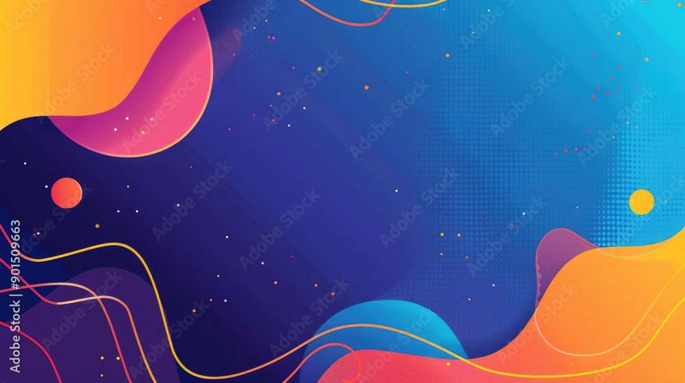 Poster a collection of vector gradient backgrounds with minimalist frames and abstract shapes. vibrant and 