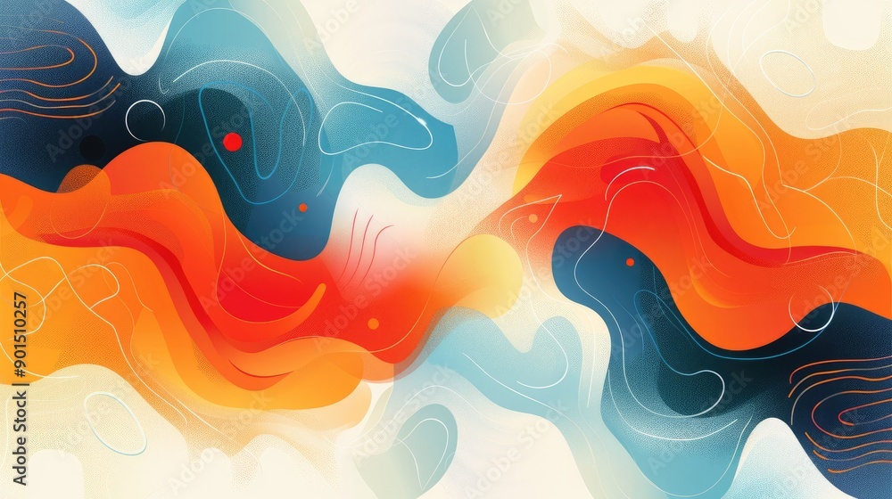 Aufkleber vibrant gradient covers with abstract shapes and clean lines, set in a minimalist vector style. idea