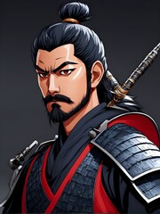portrait of a samurai