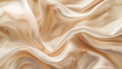 Obraz premium silk, satin, fabric, texture, gold, textile, material, cloth, pattern, decoration, wave, luxury, soft, golden, shiny, smooth, drapery, silky, color, backdrop, shine, design, fashion, cream, elegant