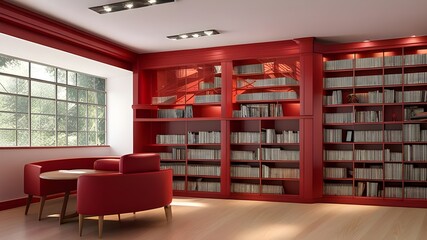 Interior design of Library